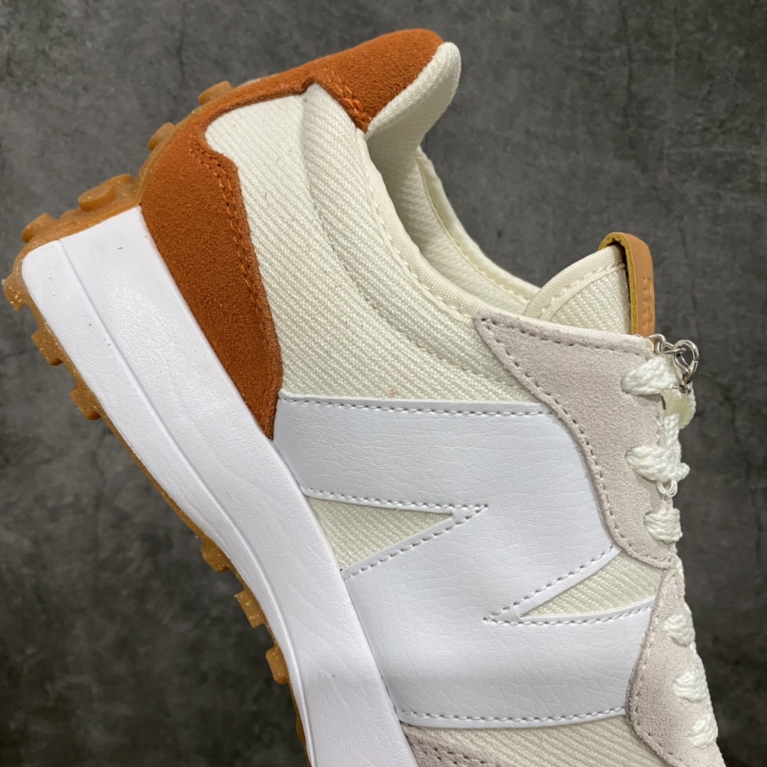 New Balance NB327 Series Retro Sports Shoes White Orange WS327RA