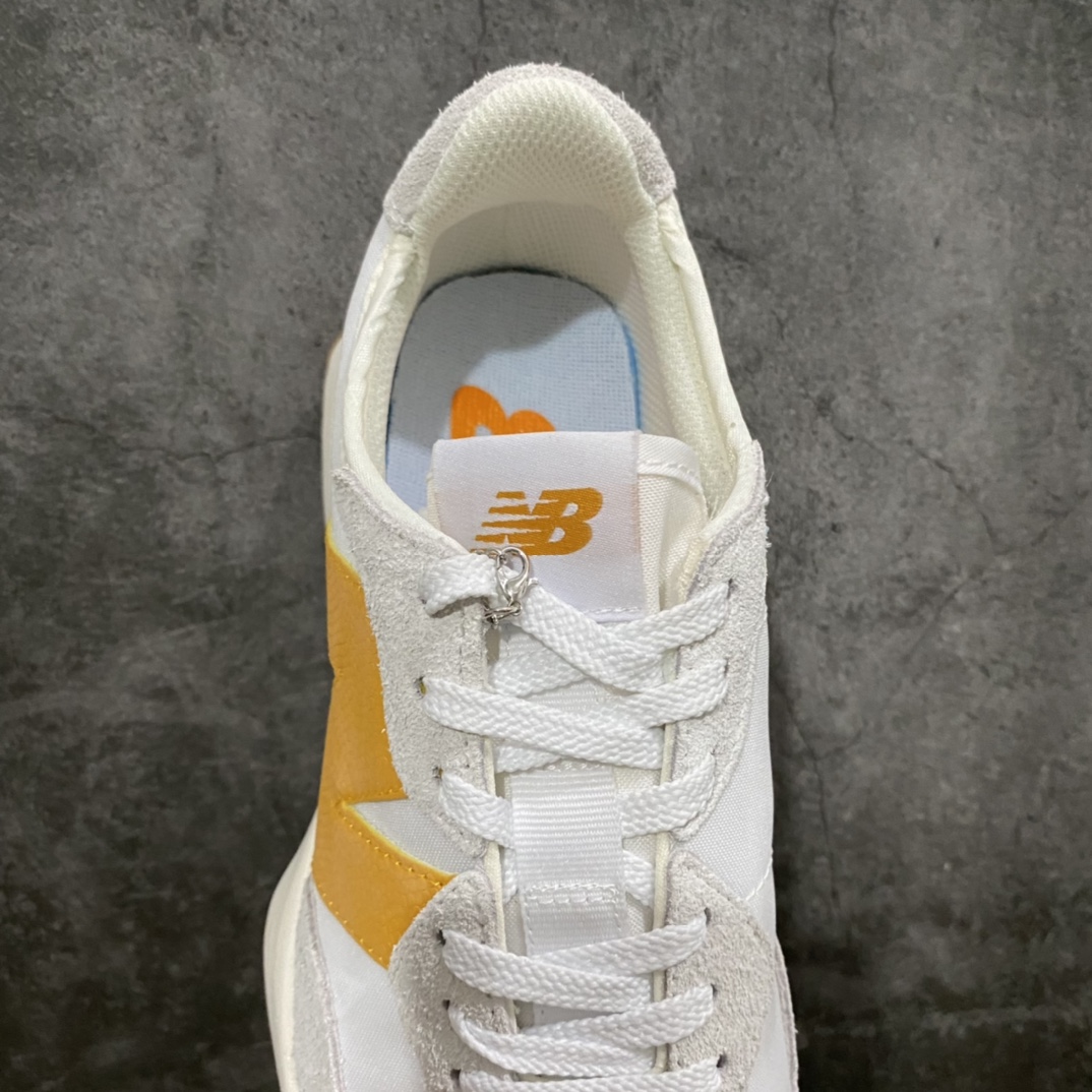 New Balance NB327 series retro sports shoes white and yellow WS327BY