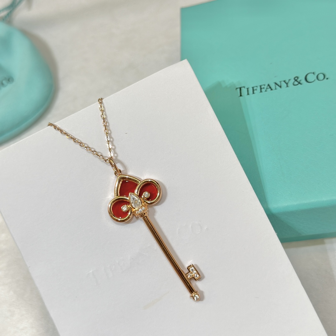 Tiffany&Co. Joalheria Colares & Pendents Vermelho 925 Prata