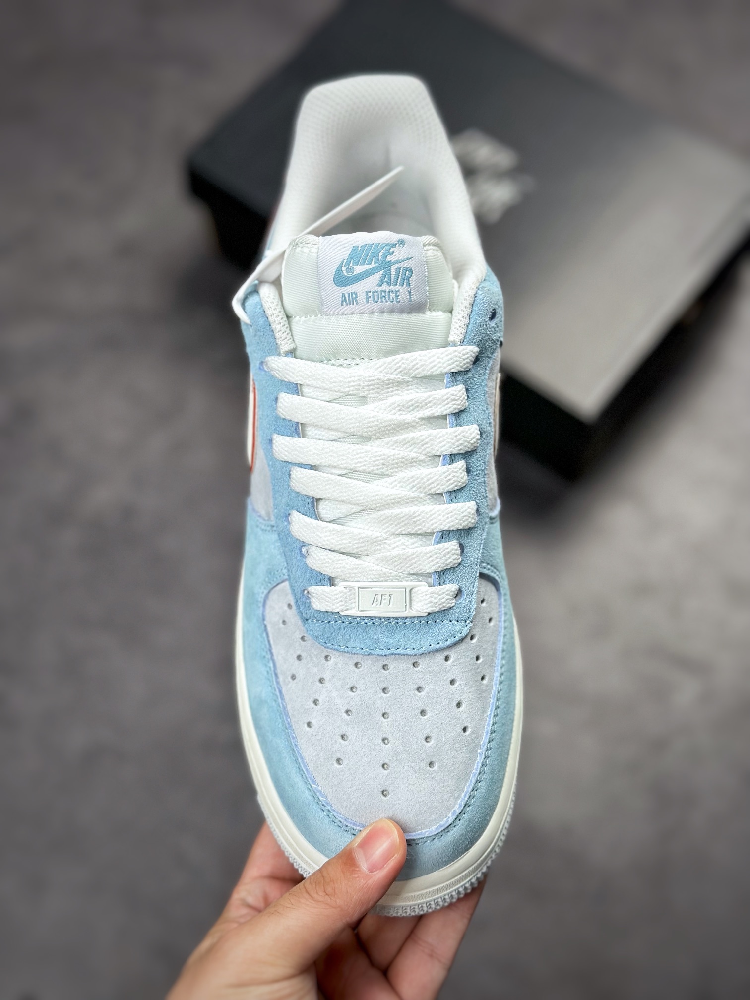 Nike Air Force 1 Low 07 Gray Blue Red Suede LZ6699-521-Top High Quatity Cheap Sneakers Fashion Clothing Clothes Bags handbags Shoes of all Brand wholesale With The best Quality And Beautiful Price from China Factory Chinese suppliers wholesaler seller Nike Air Force 1 Low 07 Gray Blue Red Suede LZ6699-521