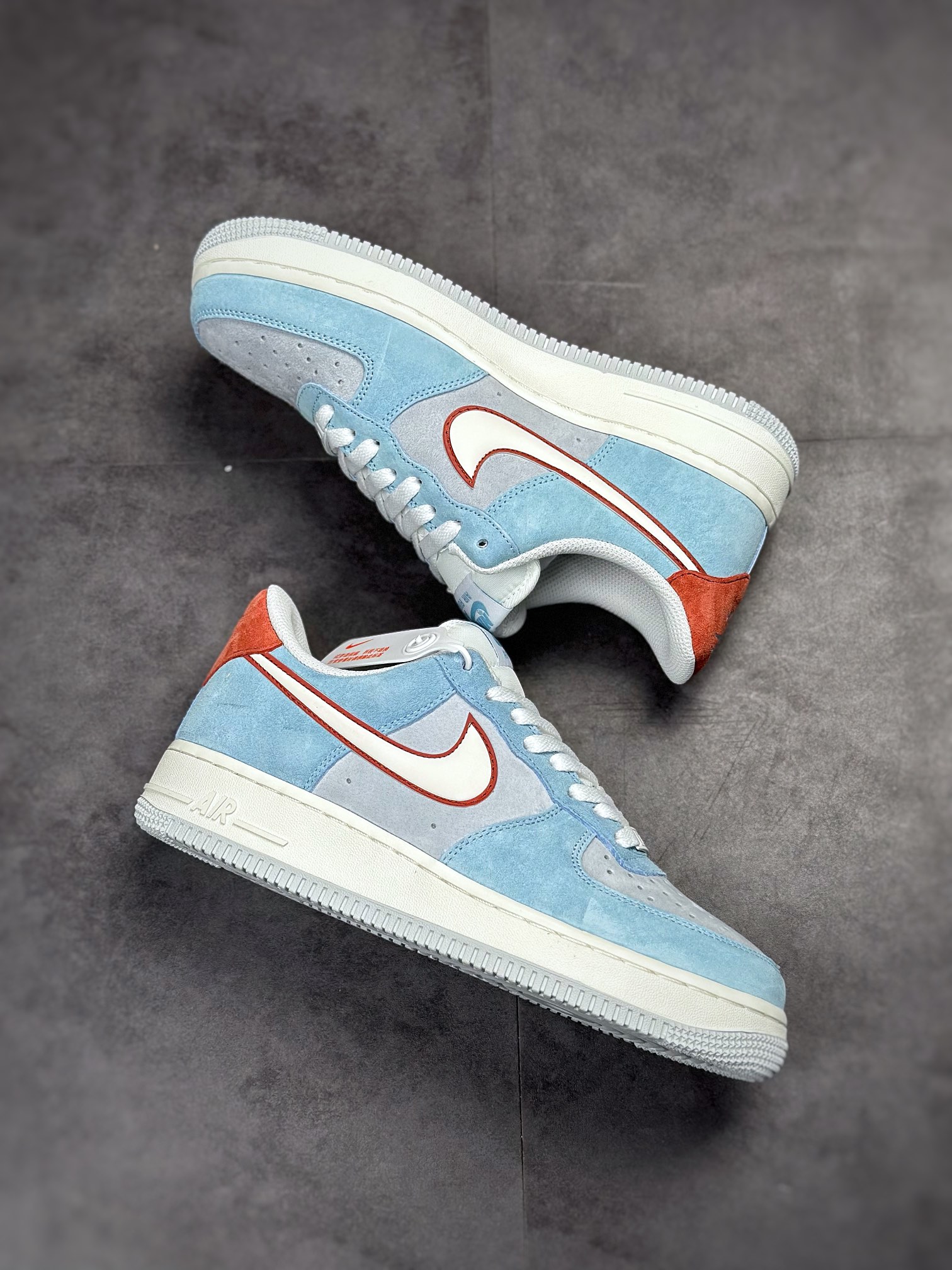Nike Air Force 1 Low 07 Gray Blue Red Suede LZ6699-521-Top High Quatity Cheap Sneakers Fashion Clothing Clothes Bags handbags Shoes of all Brand wholesale With The best Quality And Beautiful Price from China Factory Chinese suppliers wholesaler seller Nike Air Force 1 Low 07 Gray Blue Red Suede LZ6699-521