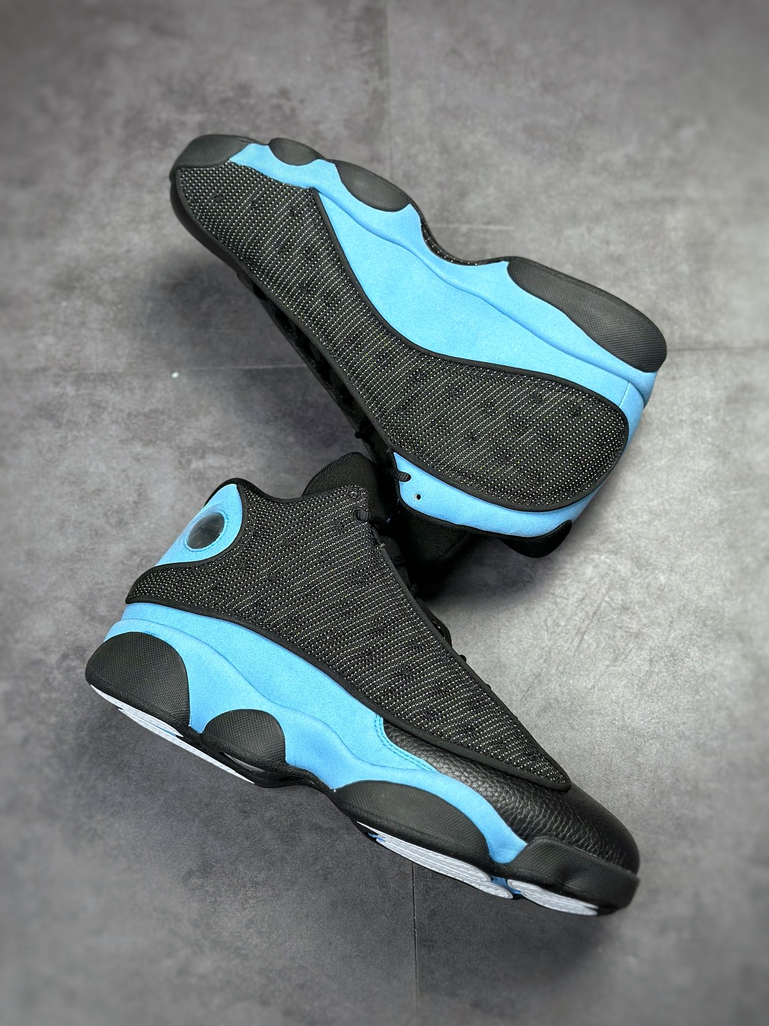 Pure original 3D real cat's eye Dongguan factory produced Air Jordan 13 AJ13 ”University Blue” big snow blue DJ5982-041