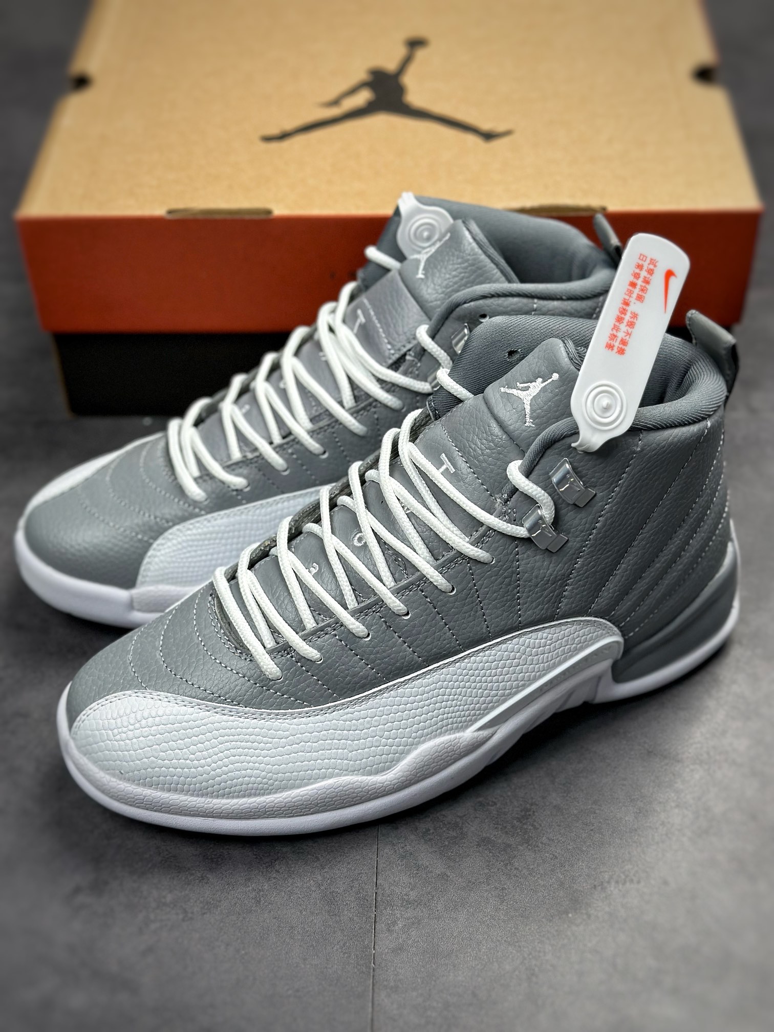 Pure original factory produced Air Jordan 12 ”Stealth” gray CT8013-015