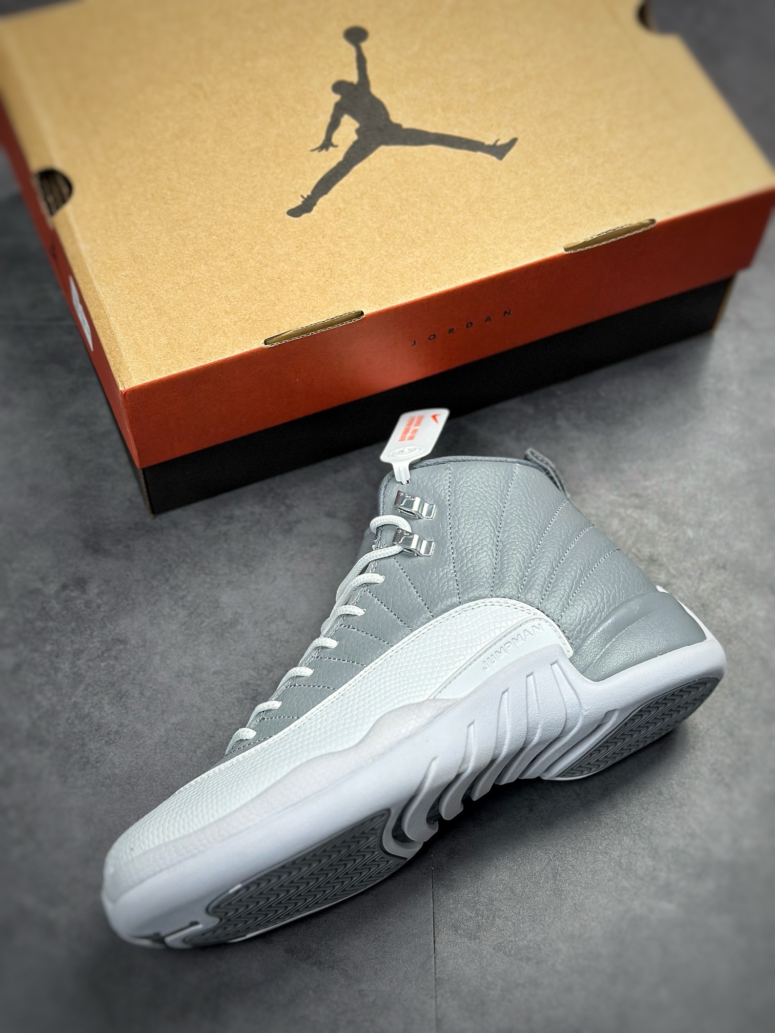 Pure original factory produced Air Jordan 12 ”Stealth” gray CT8013-015