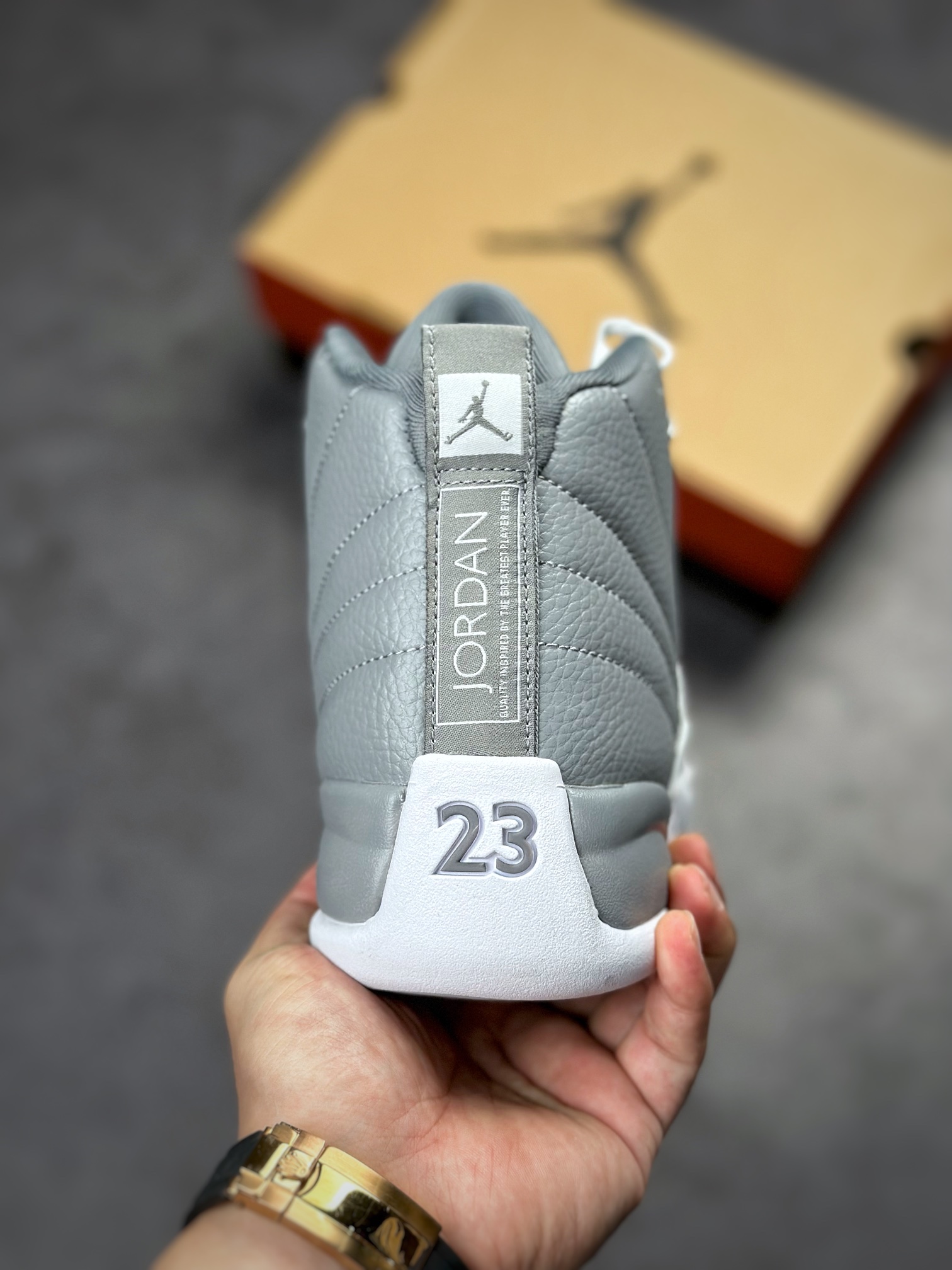Pure original factory produced Air Jordan 12 ”Stealth” gray CT8013-015