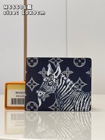 Louis Vuitton Wallet Blue Printing Monogram Canvas M66601