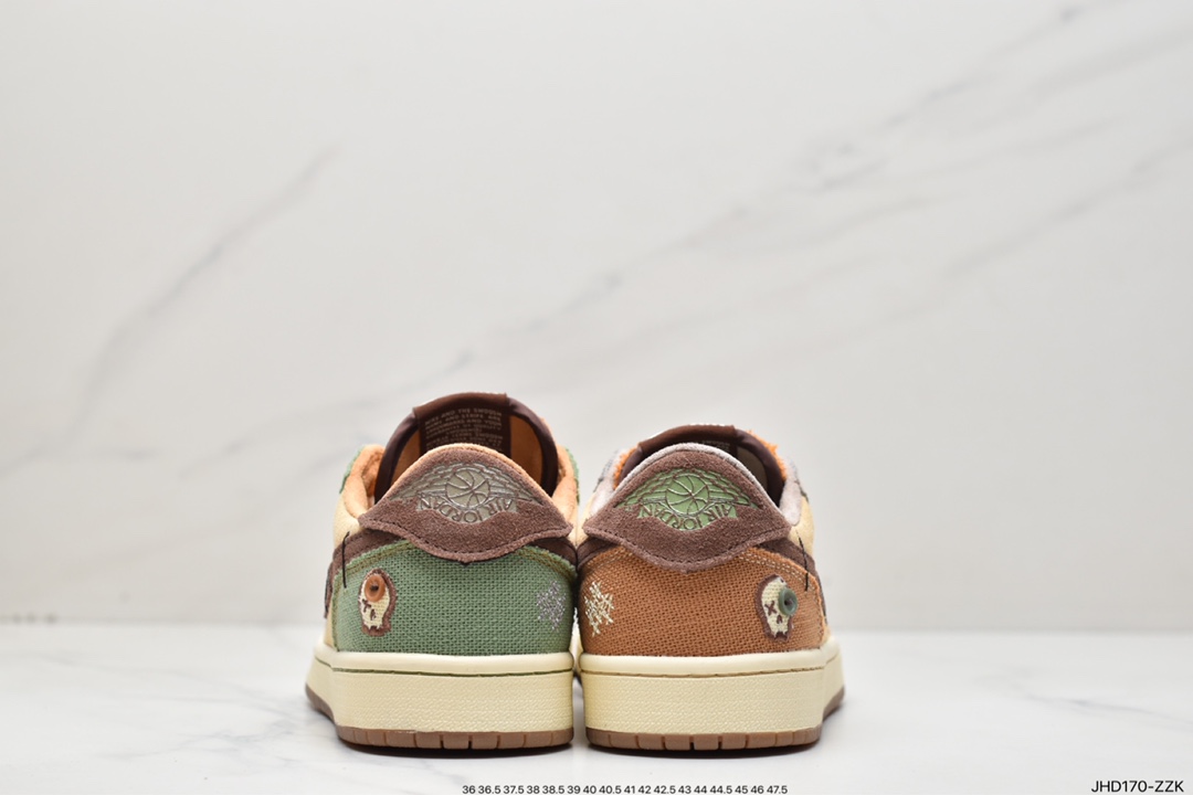 190 Zion Williamson x Air Jordan 1 Retro Low0G ”Voodoo” 潮流复古篮球鞋DZ7292-200