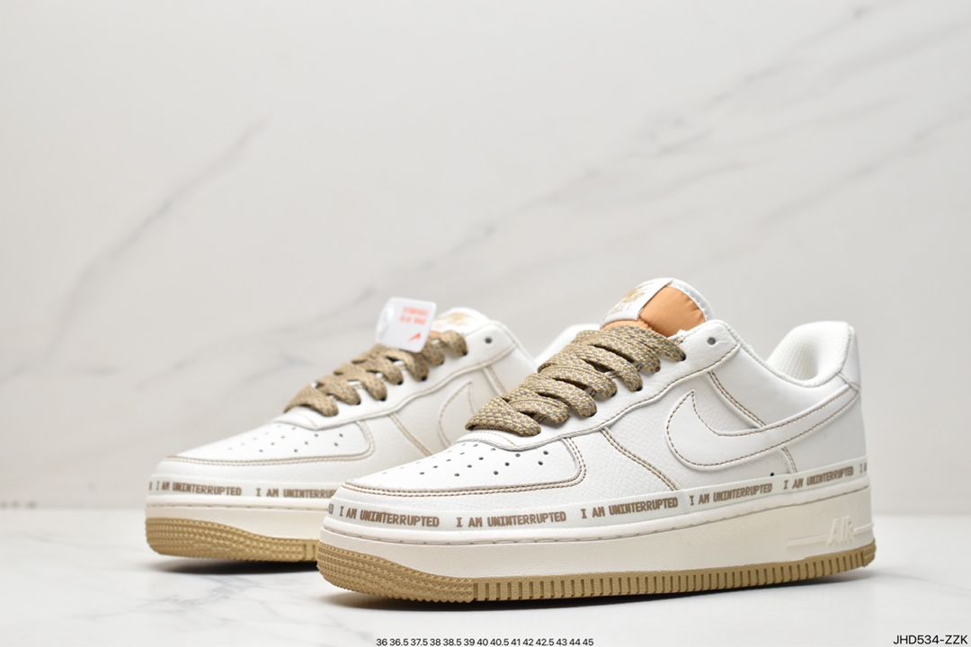 190  Uninterrupted×Nike Air Forece 1 ”MORE THAN” “卡其签名涂鸦”满天星UN0824-332