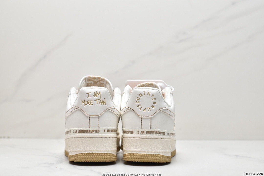 190  Uninterrupted×Nike Air Forece 1 ”MORE THAN” “卡其签名涂鸦”满天星UN0824-332
