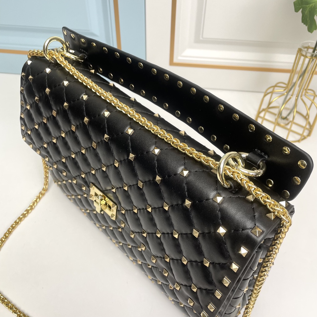 升级版 大号［羊皮］Valentino GARAVANI ROCKSTUD SPIKE  包袋采用柔软🇦