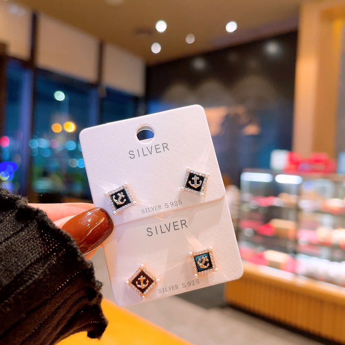 Hypoallergenes Silber Ohrringe Filigran Arbeitsplatz Gold