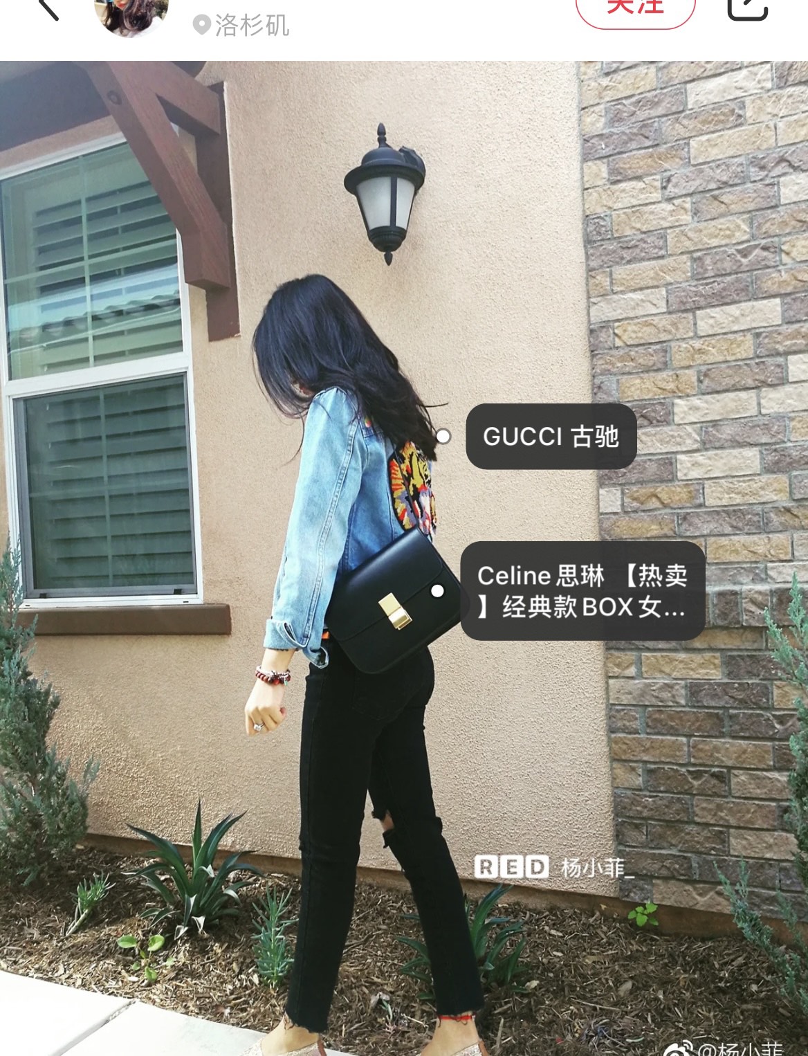 Celine box upper body picture