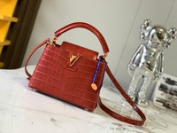 Louis Vuitton LV Capucines Bags Handbags Gold Hardware Sheepskin Mini N93429