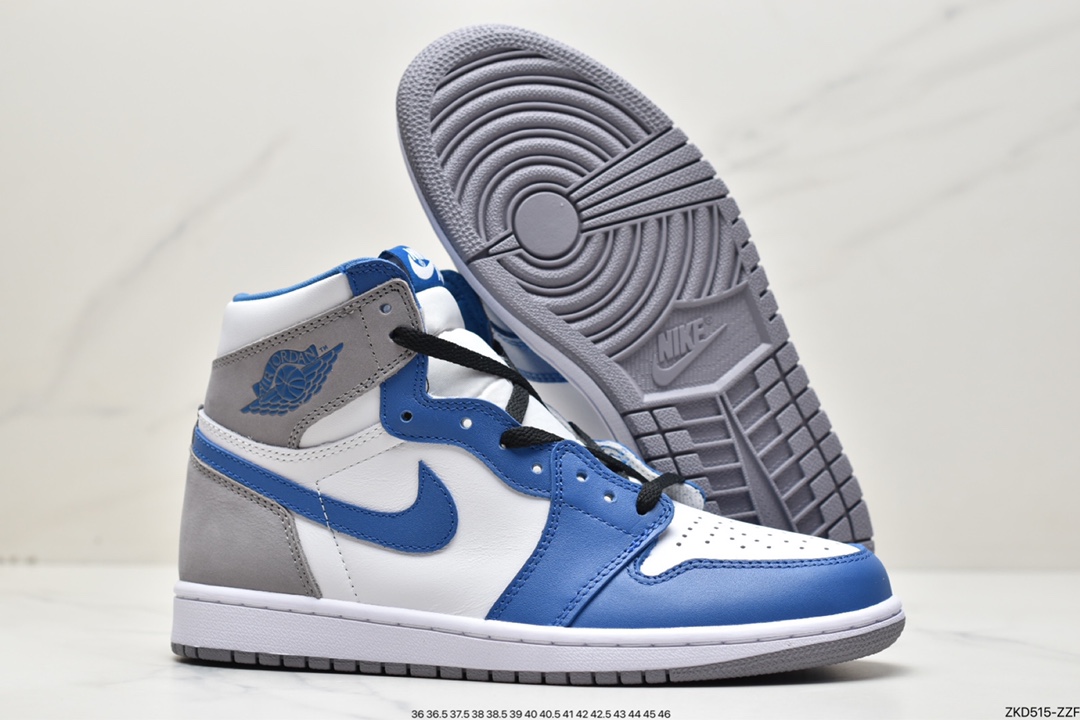 Air Jordan 1 Retro High OG ”True Blue” AJ1 generation classic retro classic high help DZ5485-410