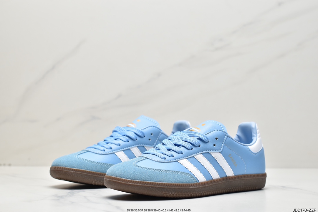 Adidas/ clover SAMBA TEAM retro trend board shoes HQ7037