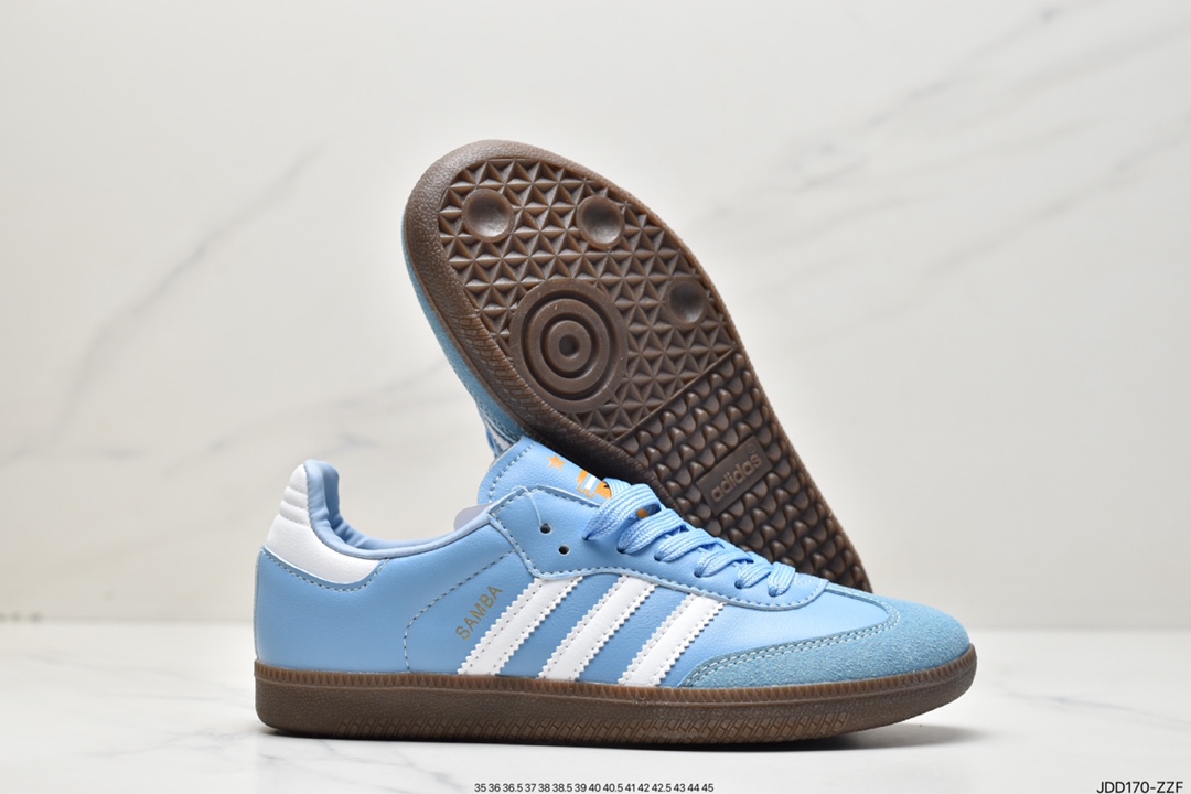 Adidas/ clover SAMBA TEAM retro trend board shoes HQ7037