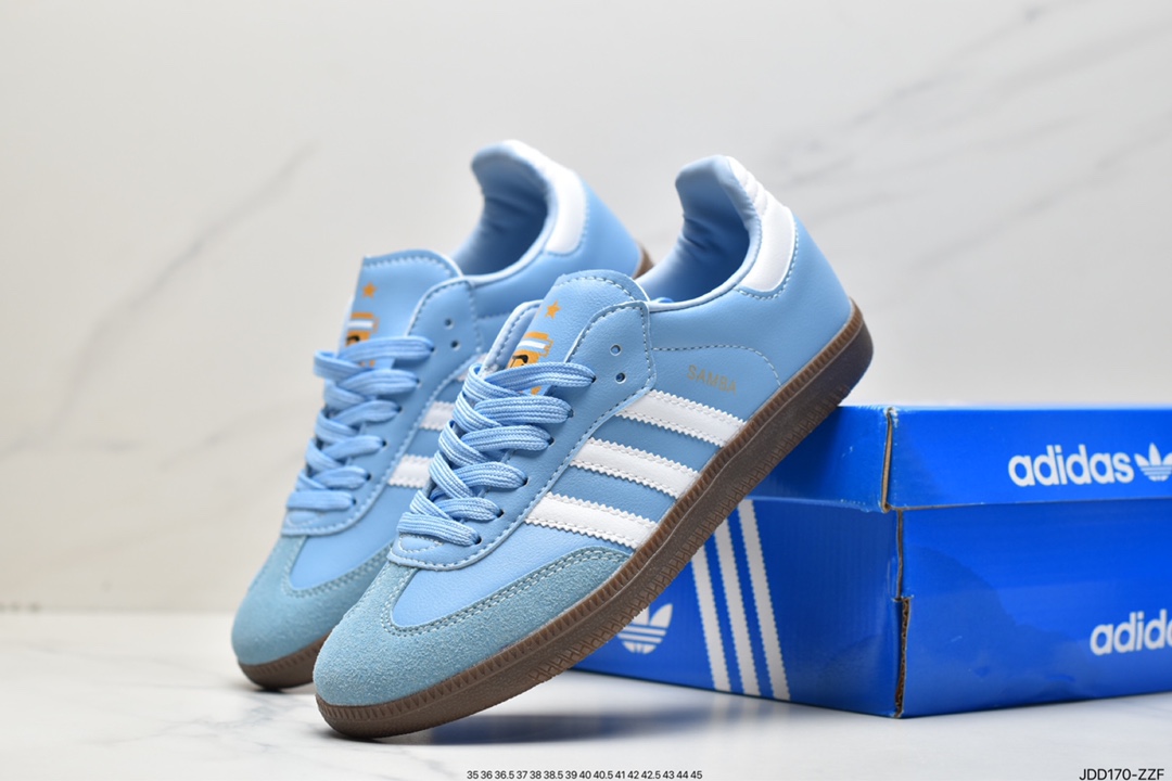 Adidas/ clover SAMBA TEAM retro trend board shoes HQ7037