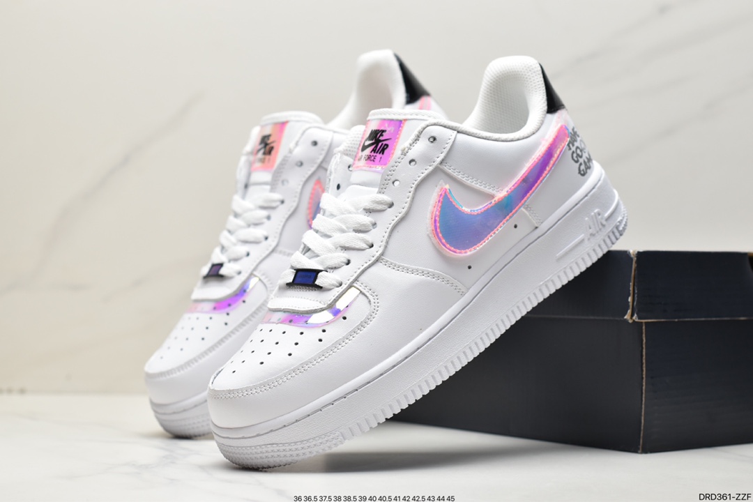 110 Nike Air Force 1 Low 白灰 空军一号低帮板鞋CW5859-100