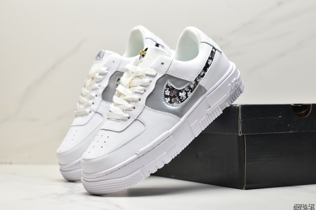 140 耐克NK AF1 Shadow 解构风格 空军一号低帮运动休闲板鞋 DC1160-100