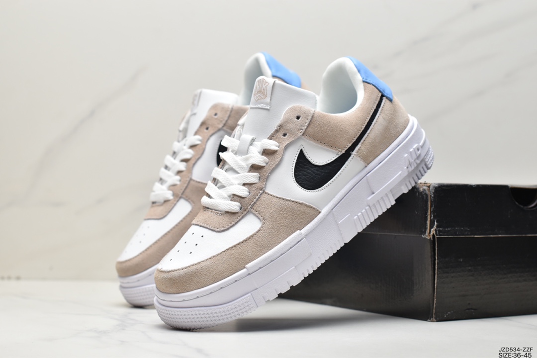 140 耐克NK AF1 Shadow 解构风格 空军一号低帮运动休闲板鞋 DC1160-100