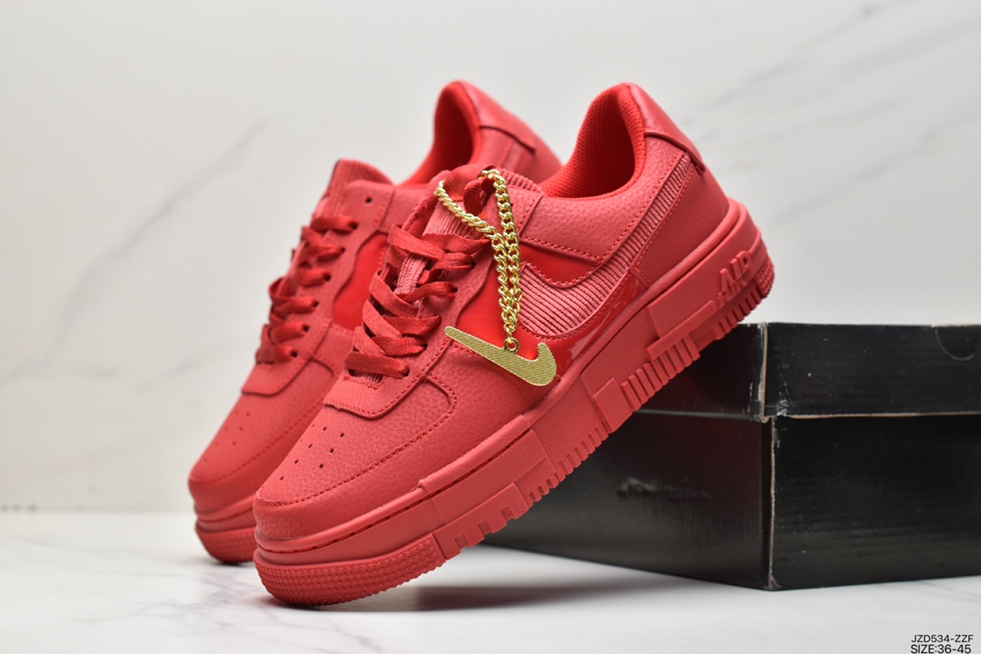 140 耐克NK AF1 Shadow 解构风格 空军一号低帮运动休闲板鞋 DC1160-100