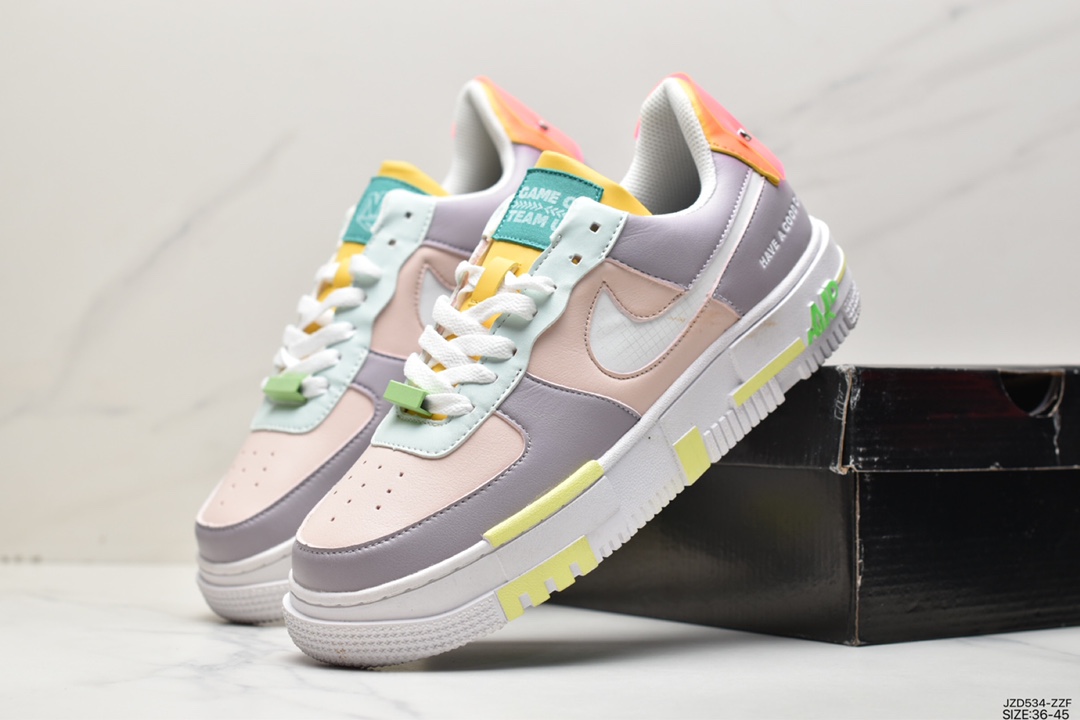 140 耐克NK AF1 Shadow 解构风格 空军一号低帮运动休闲板鞋 DC1160-100