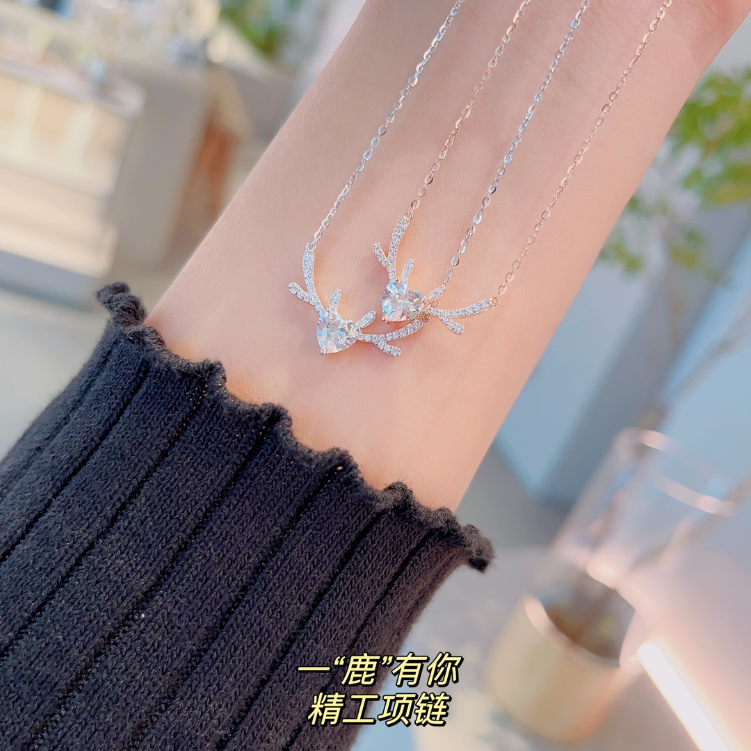 シックS925スターリングシルバーネックレスゴールド 職場