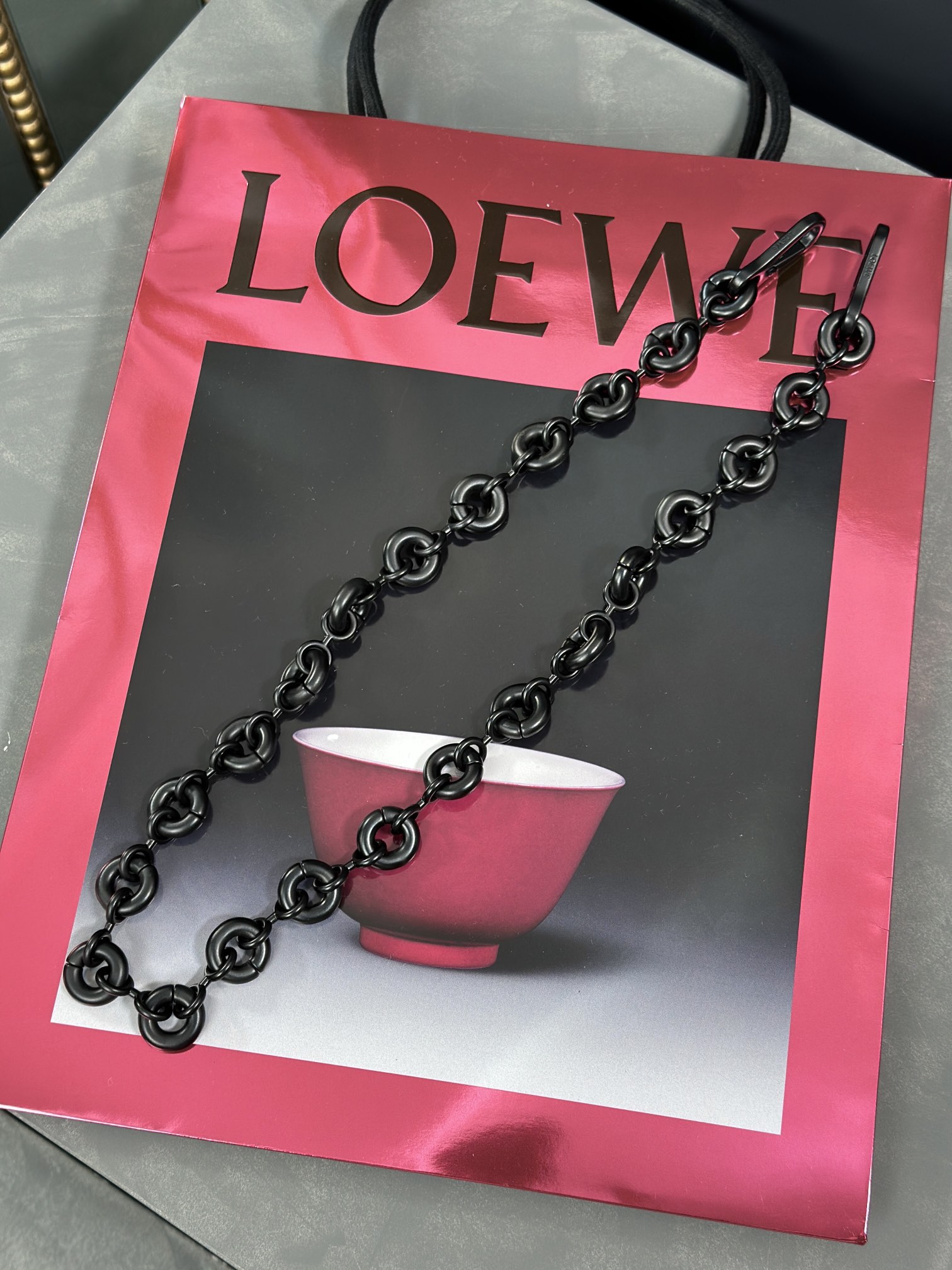 Copy AAA+
 Loewe Flawless
 Bags Handbags Black Chains