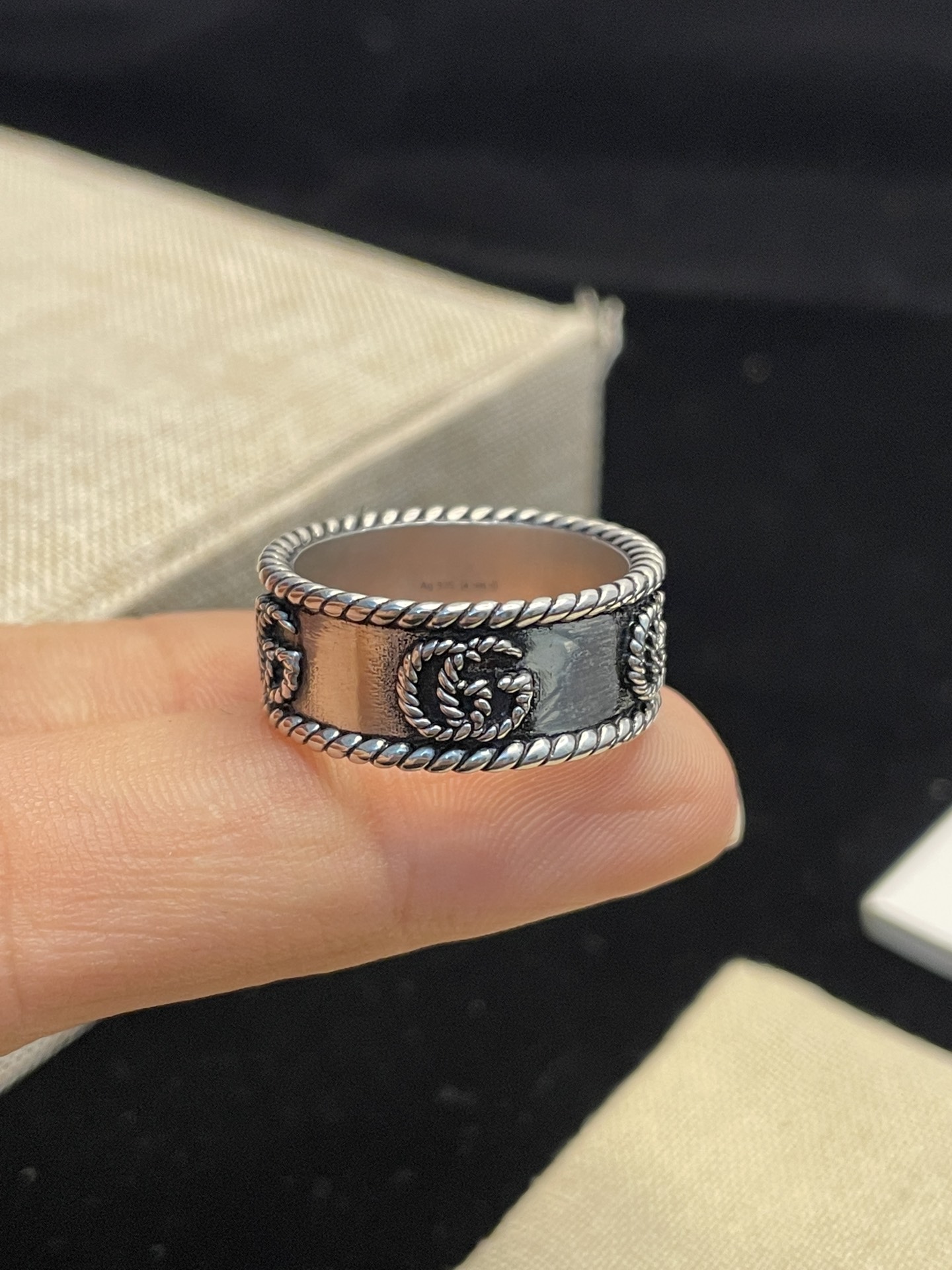 NO:109578,Twist double G interlocking ring size12-24, jewelry quality, ring19860909麻花边双G互扣戒指 size12-24,饰品精品,ring,Jewelry