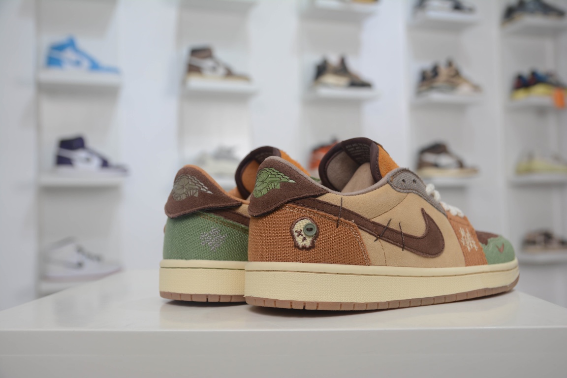 200 原装Zion Williamson x Air Jordan 1 Low 联名巫毒棕色官方同步新色DZ7292-200
