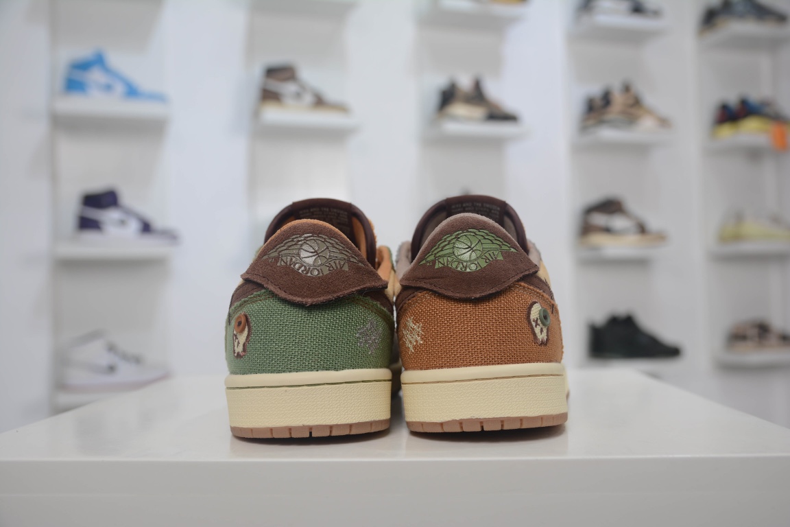 200 原装Zion Williamson x Air Jordan 1 Low 联名巫毒棕色官方同步新色DZ7292-200