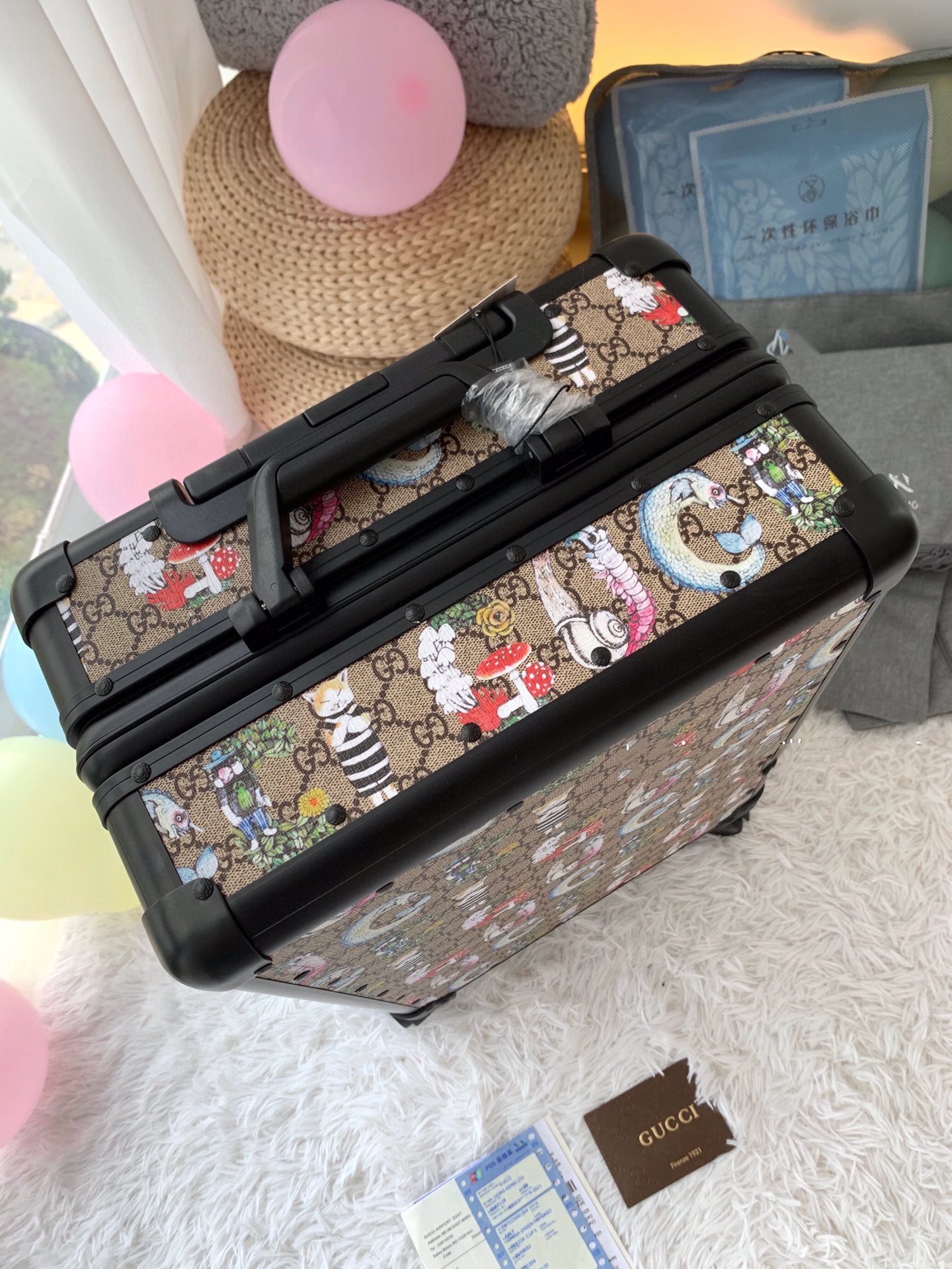 Gucci Gou Qi Suitcases/Stickboxes Collection with Classic Double G Flower Design - 图片 4