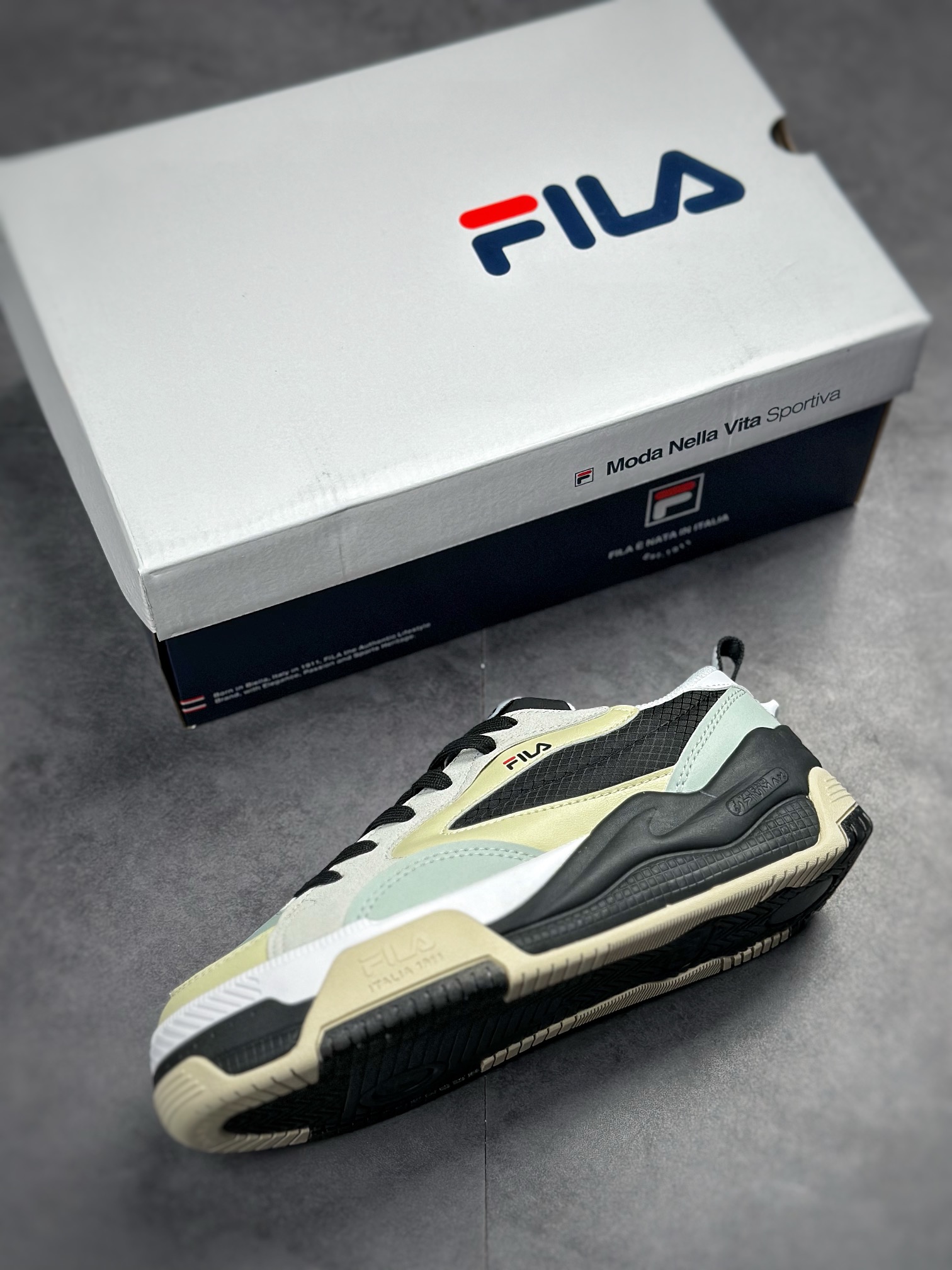 FILA Canestro fashion casual retro basketball shoes F12W241603FWB