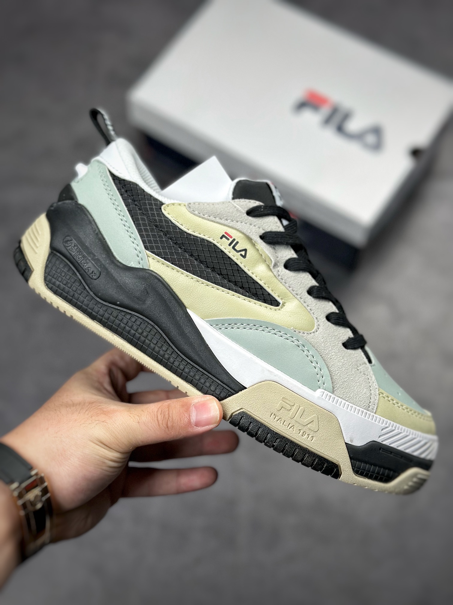 FILA Canestro fashion casual retro basketball shoes F12W241603FWB