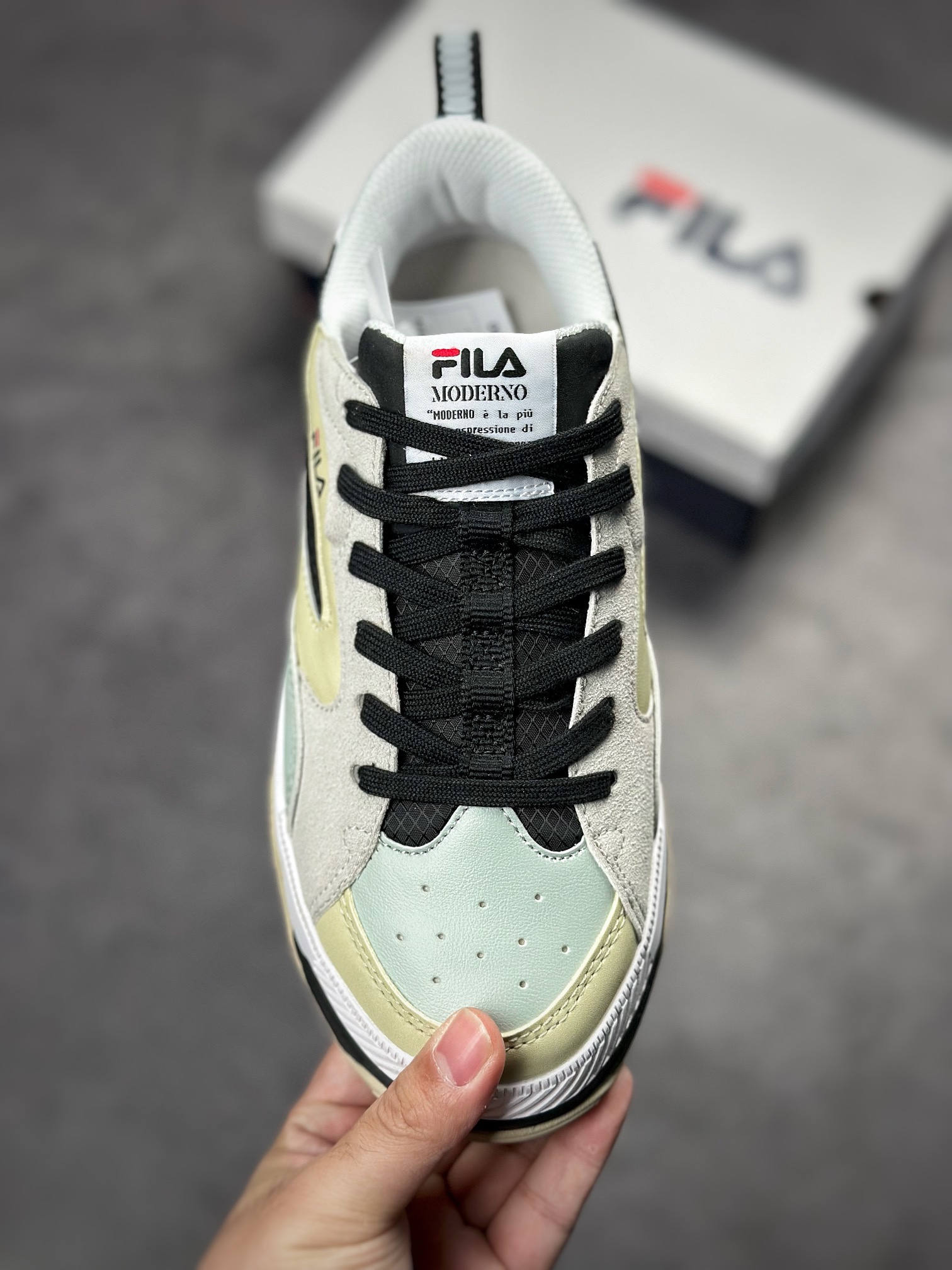 FILA Canestro fashion casual retro basketball shoes F12W241603FWB