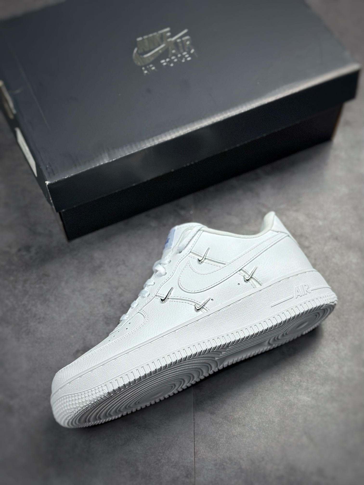 Nike Air Force 1 Low 07 four small hook white and blue CT1990-100