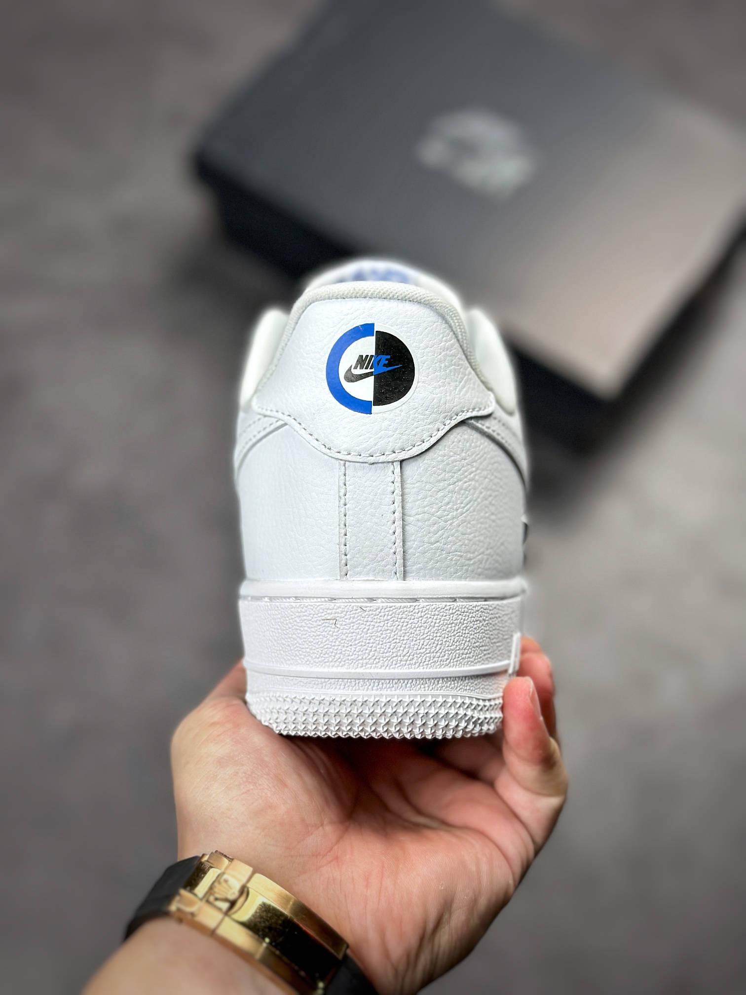 Nike Air Force 1 Low 07 four small hook white and blue CT1990-100
