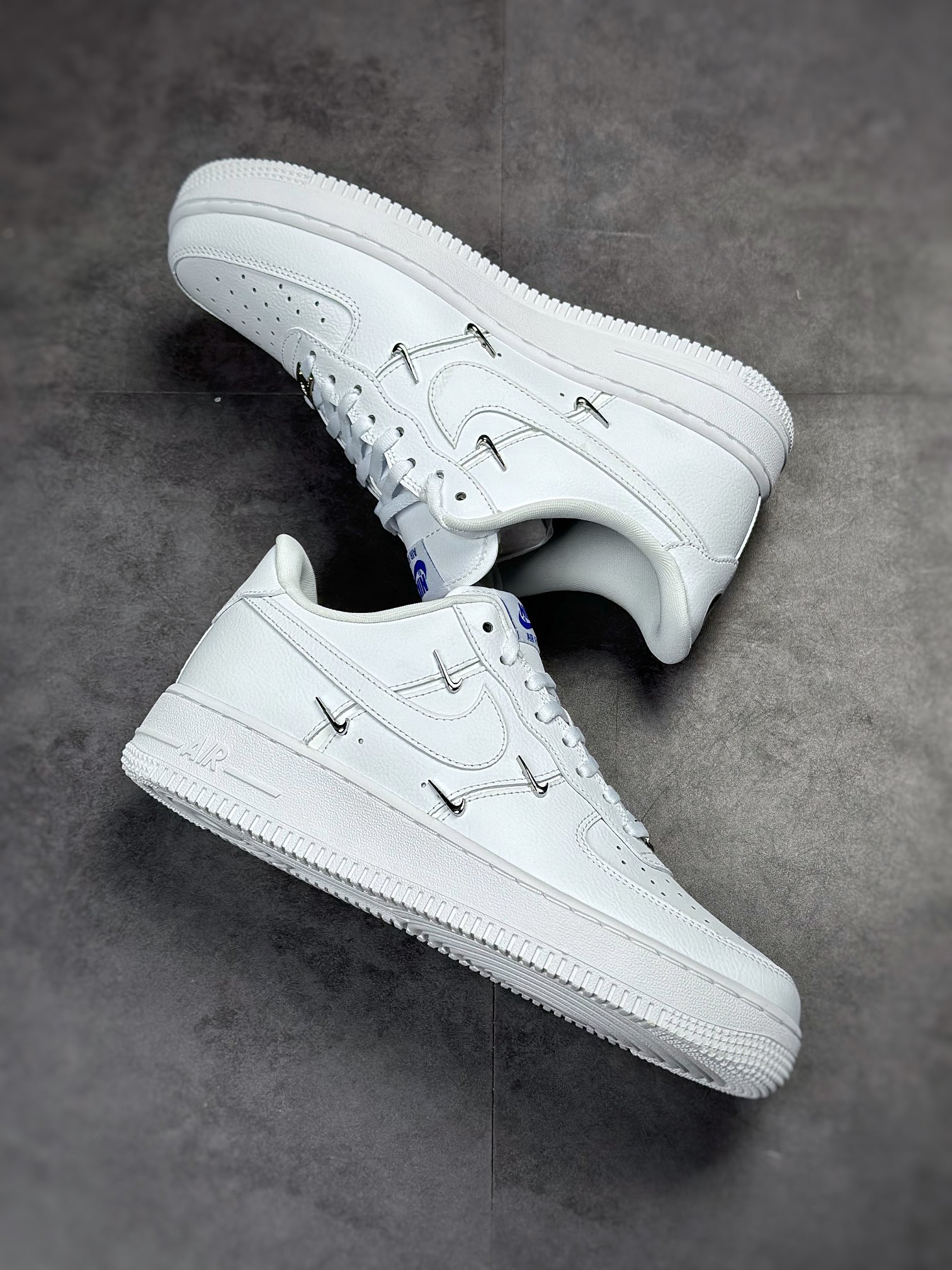 Nike Air Force 1 Low 07 four small hook white and blue CT1990-100