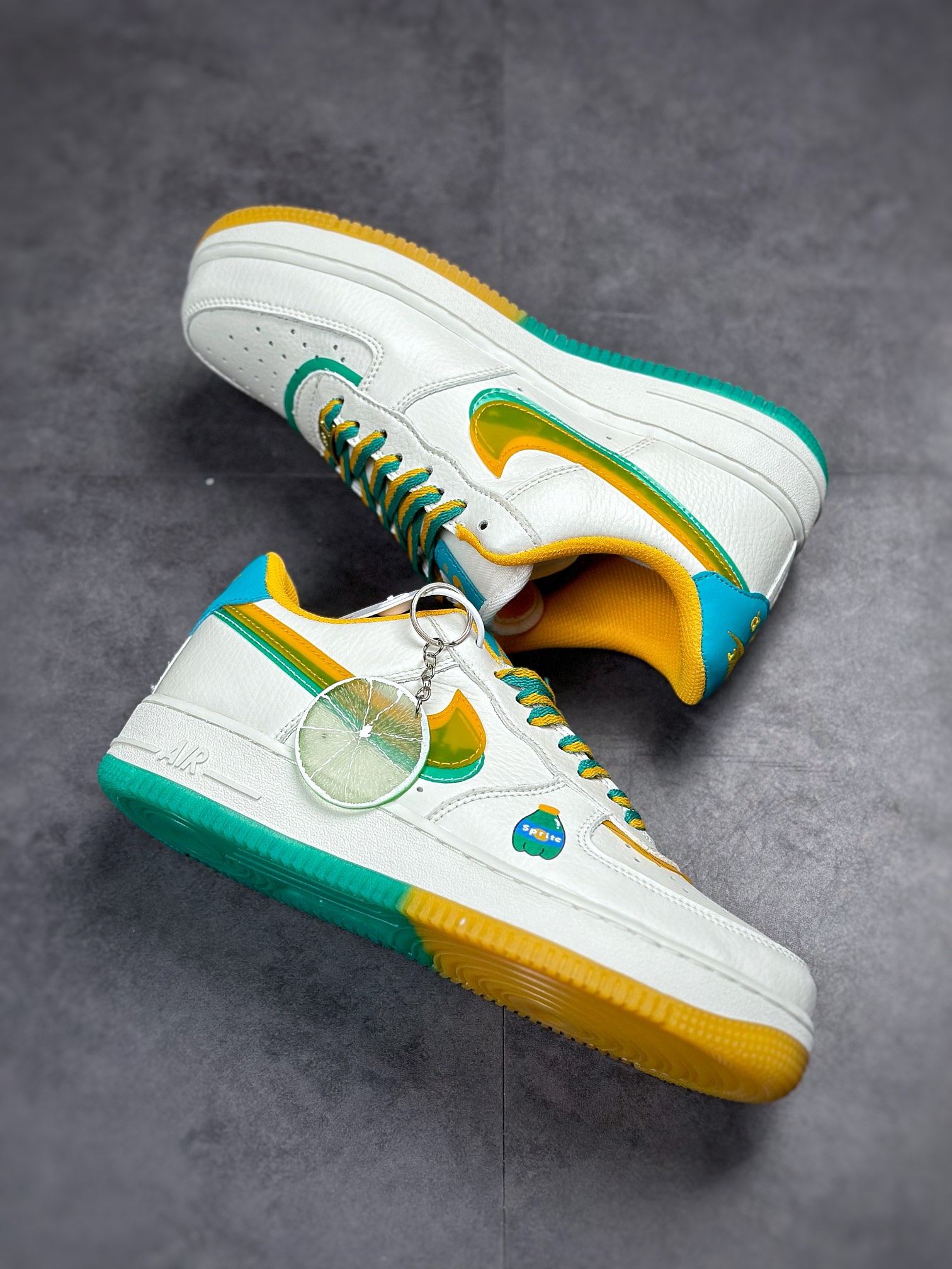 Nike Air Force 1 Low 07 Sprite Yellow Green Double Hook CW1574-803