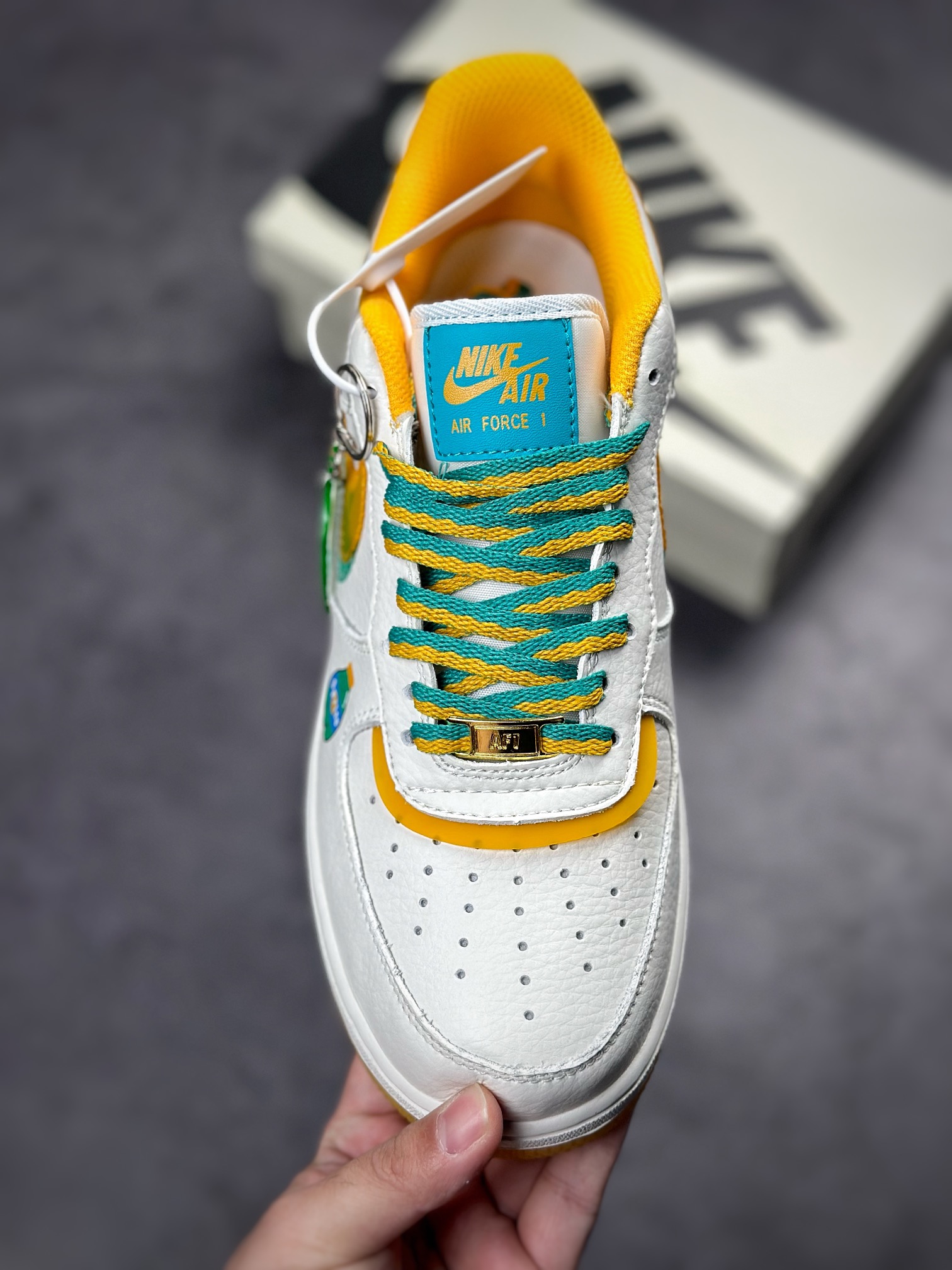 Nike Air Force 1 Low 07 Sprite Yellow Green Double Hook CW1574-803