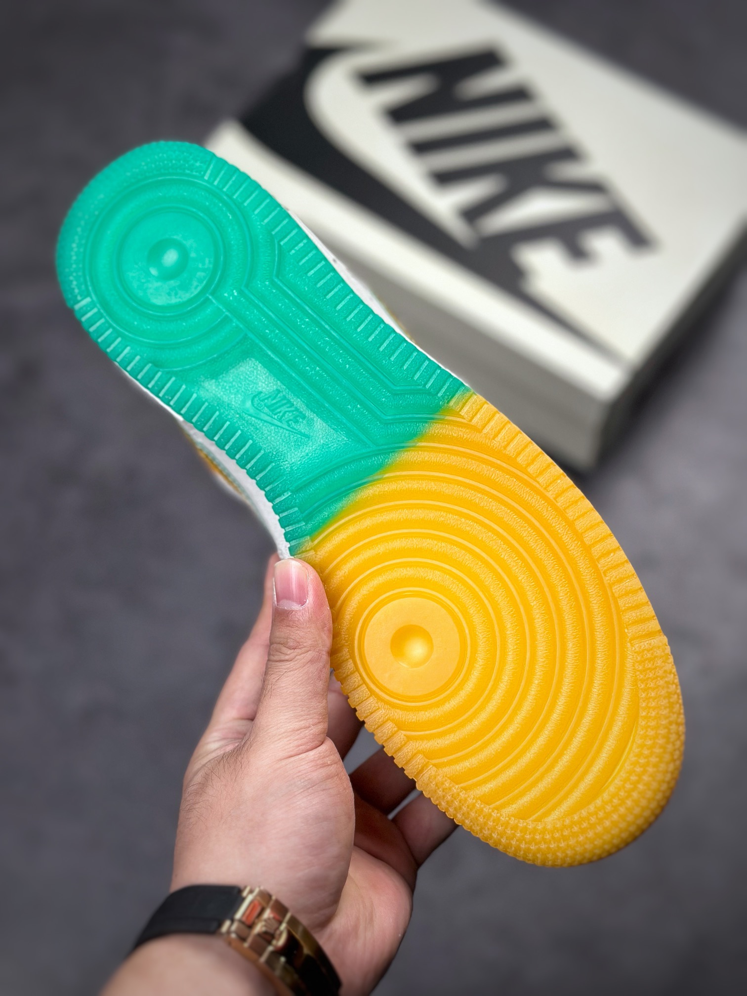 Nike Air Force 1 Low 07 Sprite Yellow Green Double Hook CW1574-803