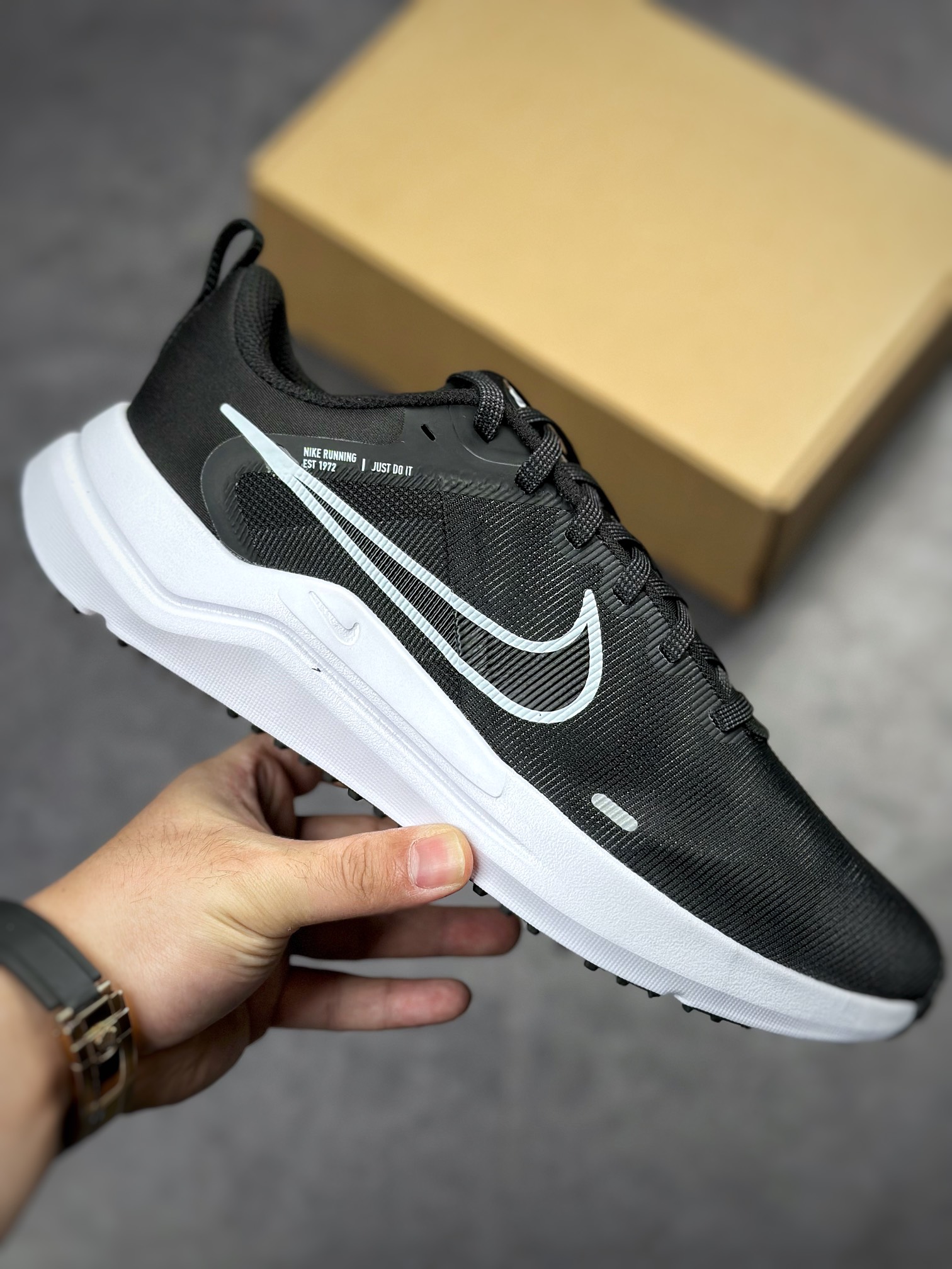 NIKE Downshifter 12 Mesh Ultralight Breathable Running Shoes DD9293-001