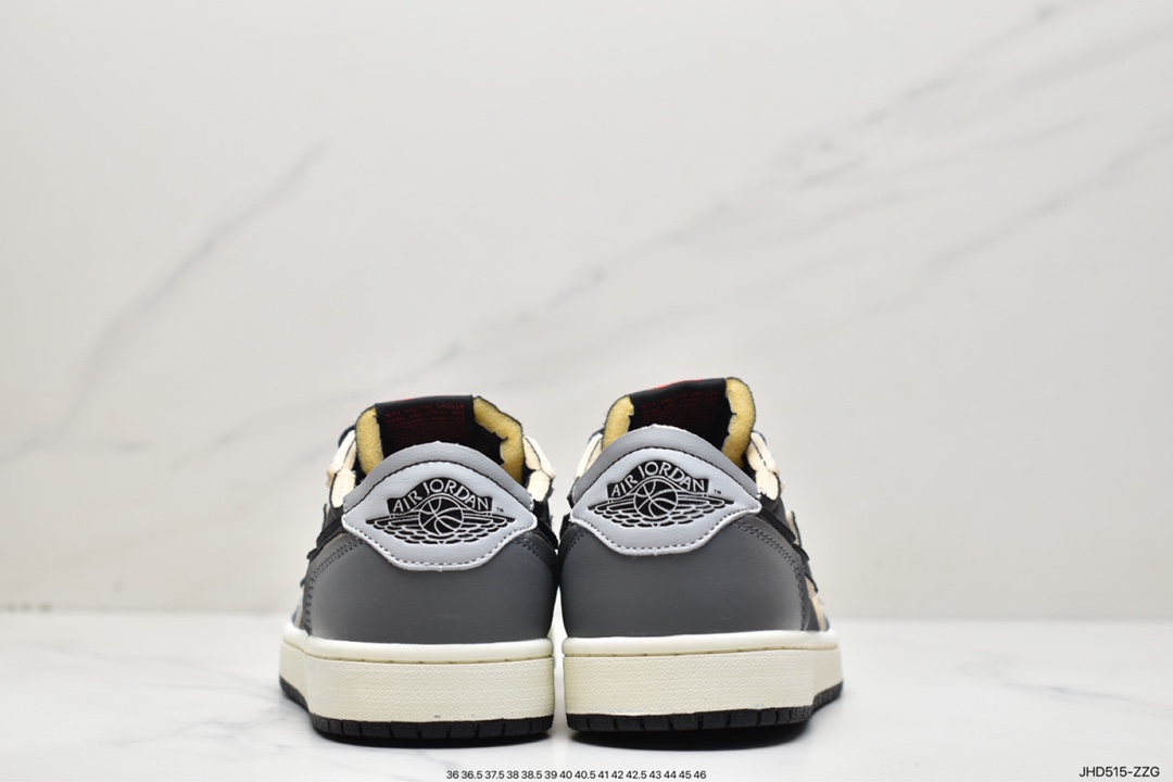 190 Air Jordan 1 Low 黑灰脚趾AJ1乔1低帮休闲板鞋 DV0982-006