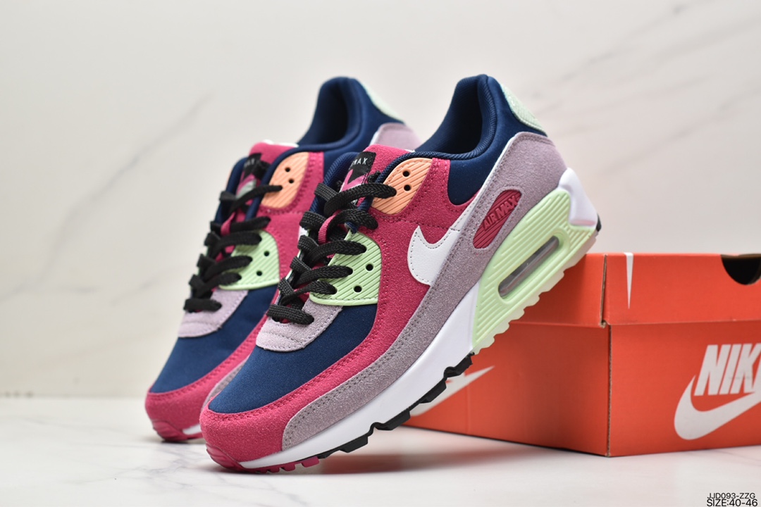 130 耐克NIKE AIR MAX 90 PRM 经典款复古缓震气垫跑步鞋休闲运动鞋