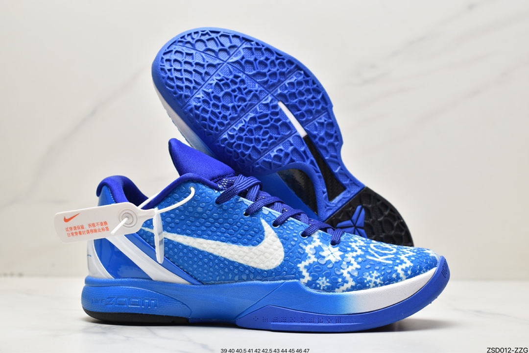 320 Nike Kobe 6 Protro 耐克 科比6代 低帮 白蓝 CW2190-111