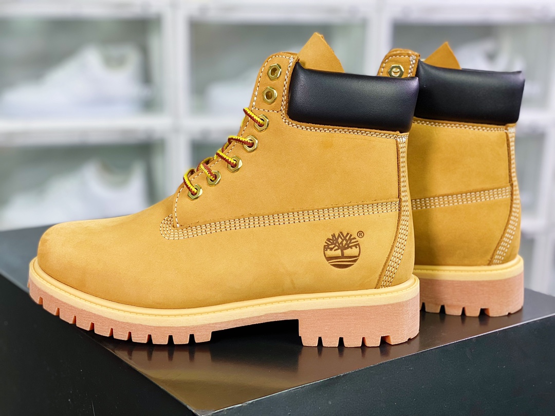 260 Timberland 6 Inch Leather Boots添柏岚经典户外6英寸大黄靴“OG麦黄黑”TB010061-713