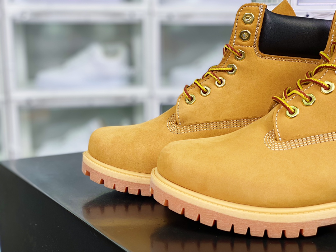 260 Timberland 6 Inch Leather Boots添柏岚经典户外6英寸大黄靴“OG麦黄黑”TB010061-713