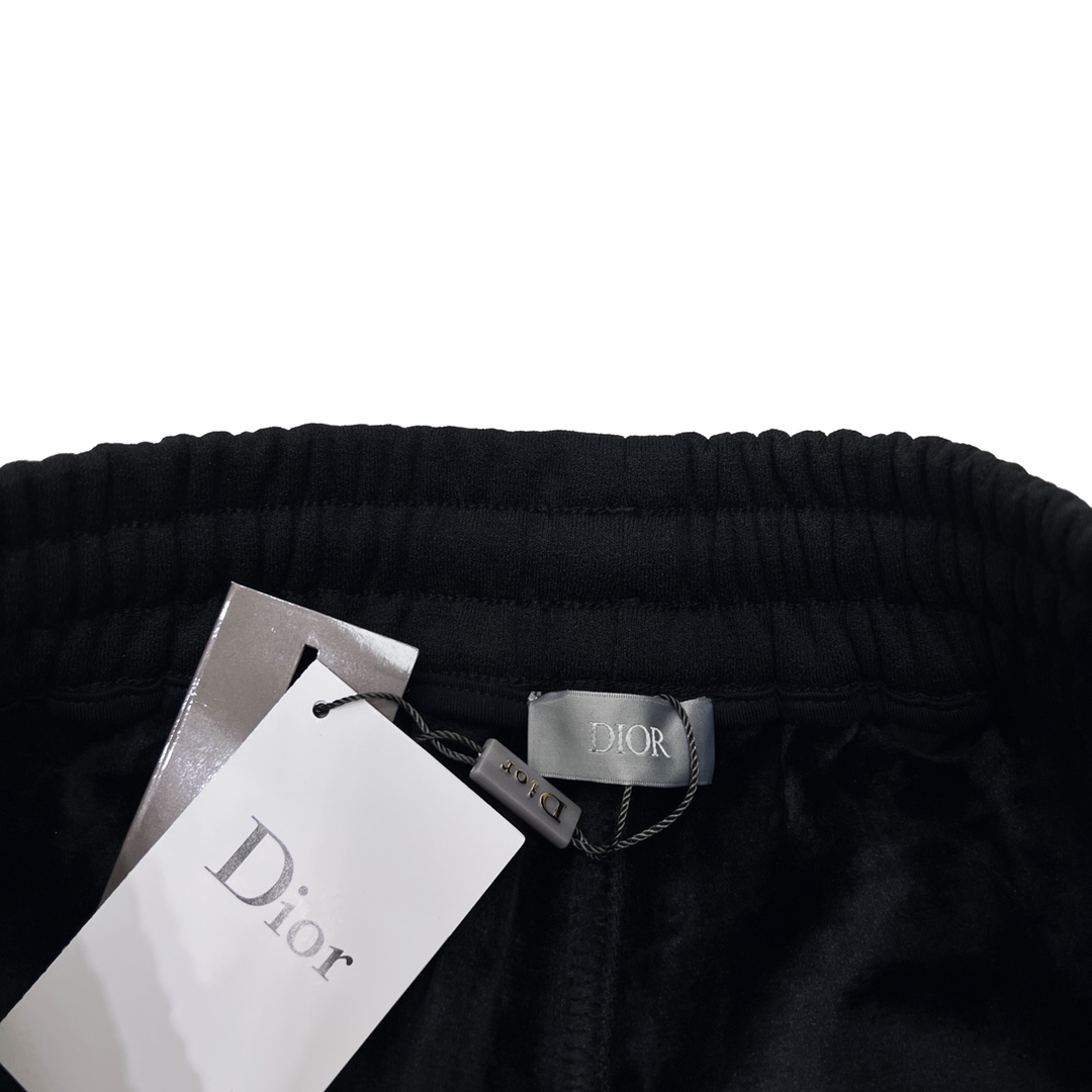 Dior/迪奥 1947刺绣贴布经典加绒长裤