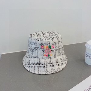Chanel Hats Bucket Hat Shop Cheap High Quality 1:1 Replica Black White Fall/Winter Collection