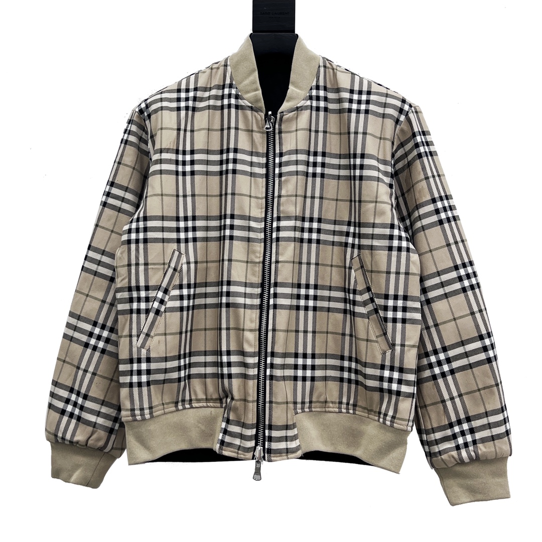 Burberry/巴宝莉 22FW 限量版经典格型双面穿棉服外套